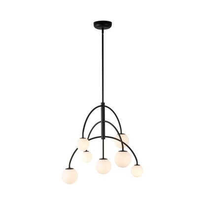 Fiona Chandelier in Matte Black.