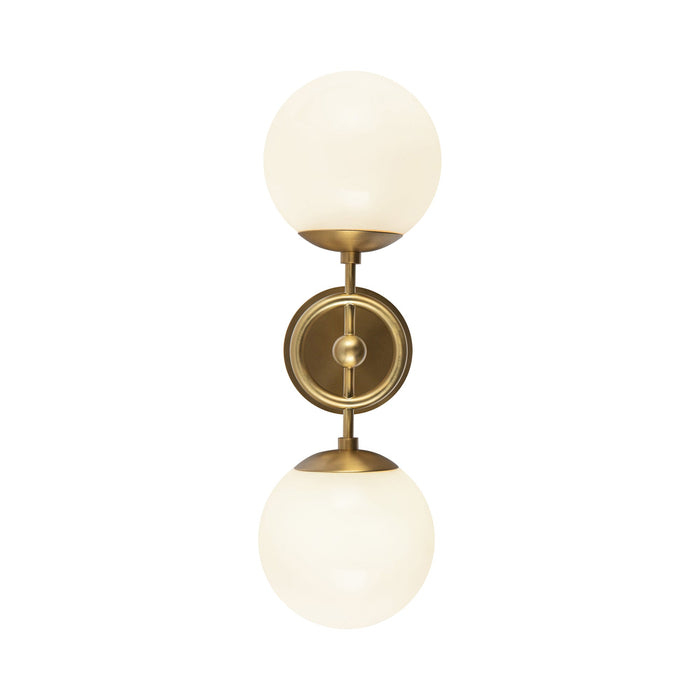 Fiore Bath Wall Light in Brushed Gold.