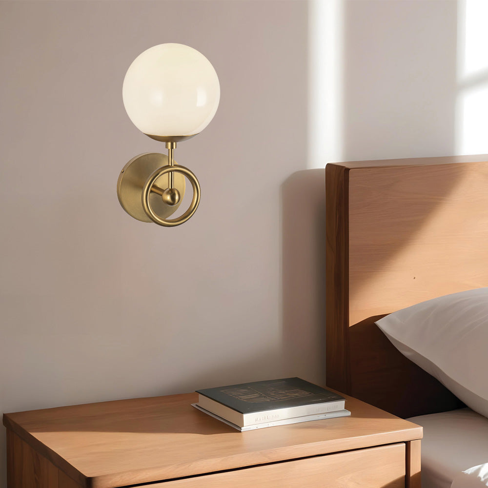 Fiore Vertical Bath Wall Light in bedroom.