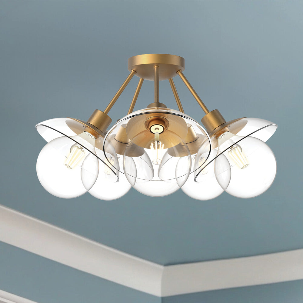 Francesca Semi Flush Mount Ceiling Light in Detail.