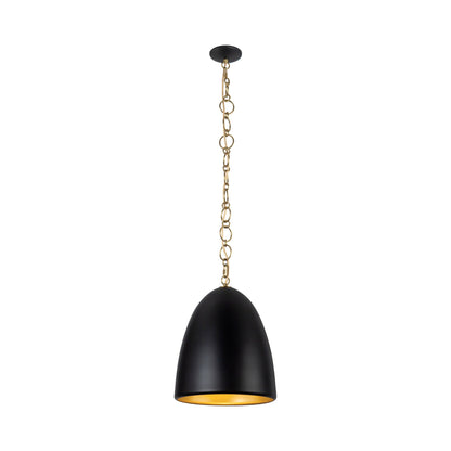 Grant Pendant Light in Matte Black (14-Inch).