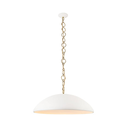 Grant Pendant Light in Antique White (27.63-Inch).
