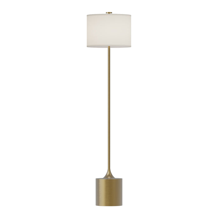 Issa Floor Lamp in Brushed Gold.
