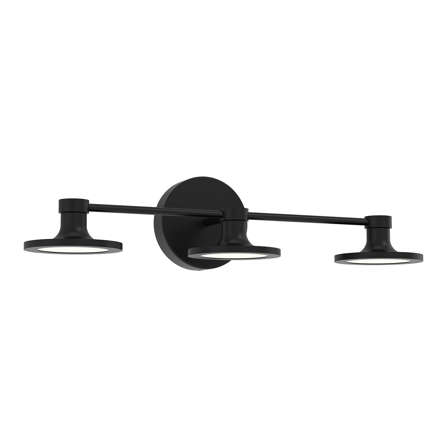 Issa LED Vanity Wall Light in Matte Black(2-Light).