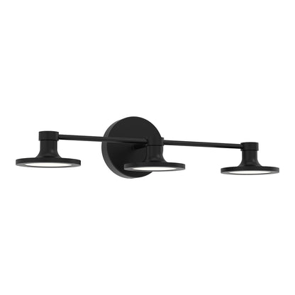 Issa LED Vanity Wall Light in Matte Black(2-Light).