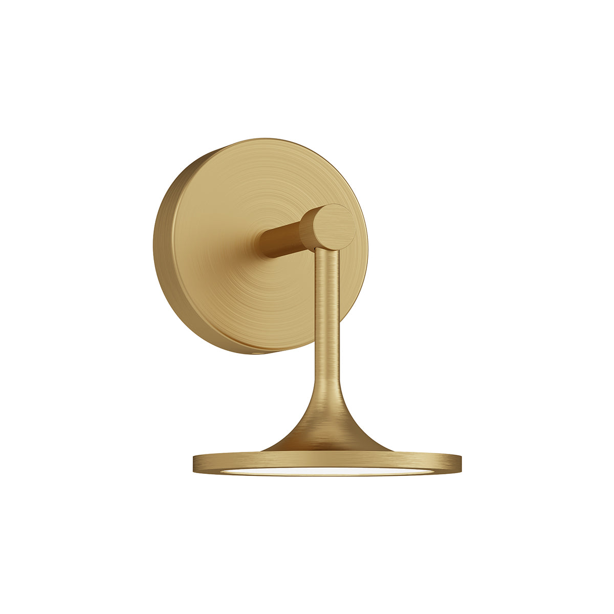 Issa LED Bath Wall Light in Brushed Gold.