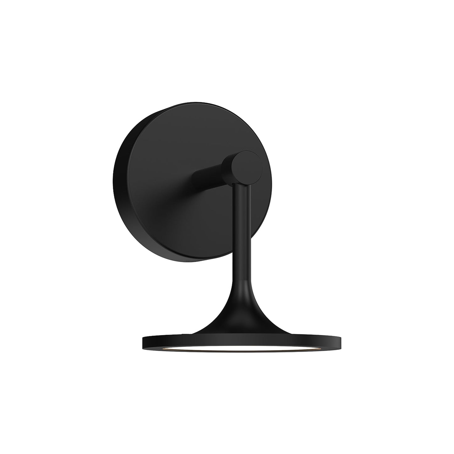 Issa LED Bath Wall Light in Matte Black.