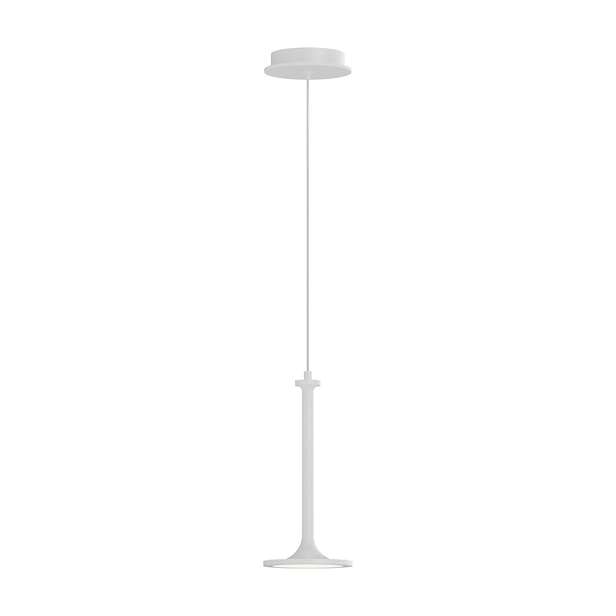 Issa LED Pendant Light in White (5.63-Inch).