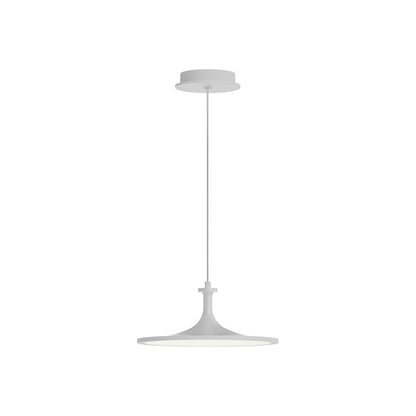 Issa LED Pendant Light in White (12-Inch).