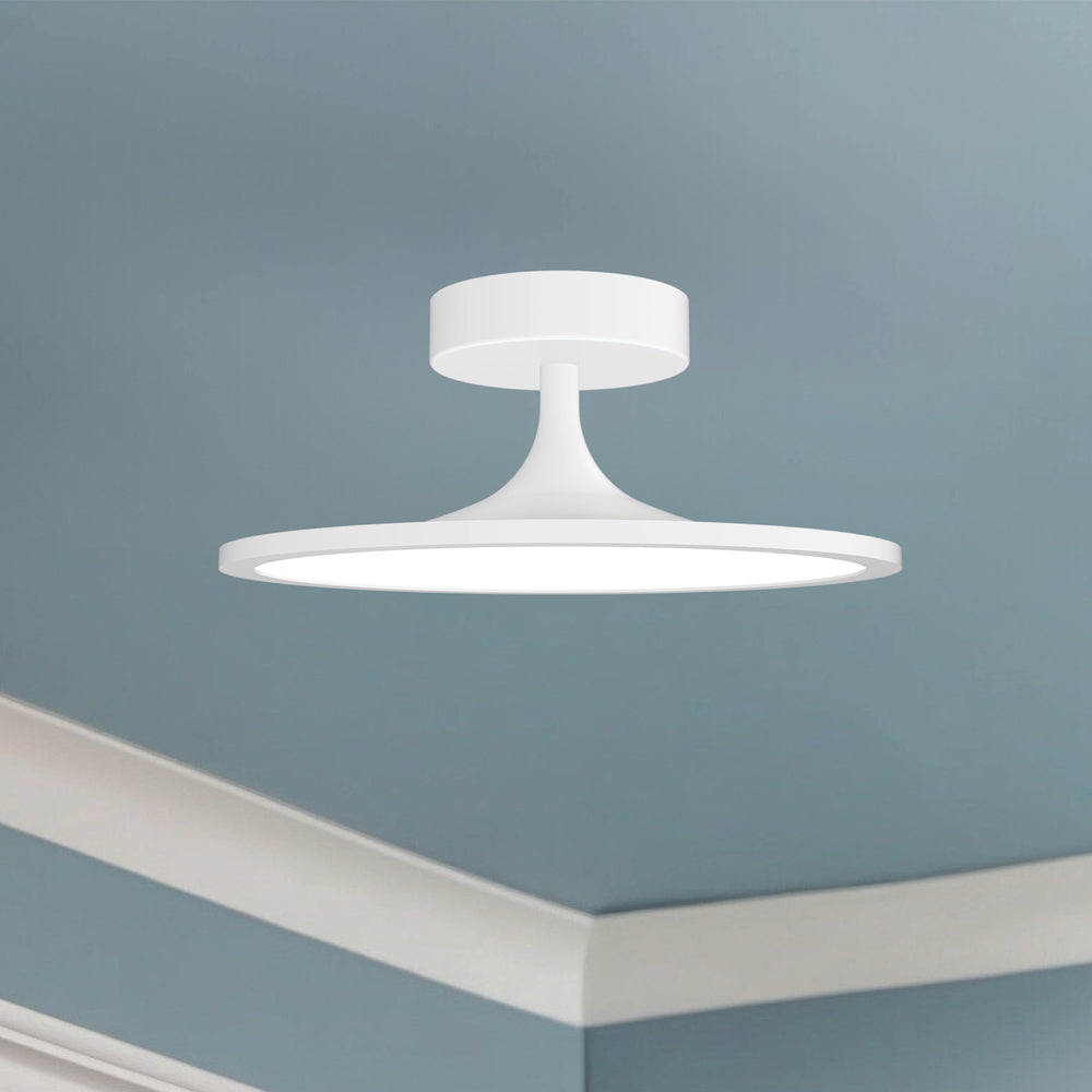 Issa LED Semi Flush Mount Ceiling Light in Detail.