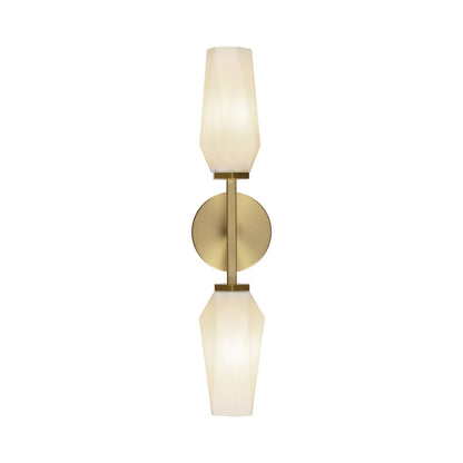 Krysta Bath Wall Light in Brushed Gold.