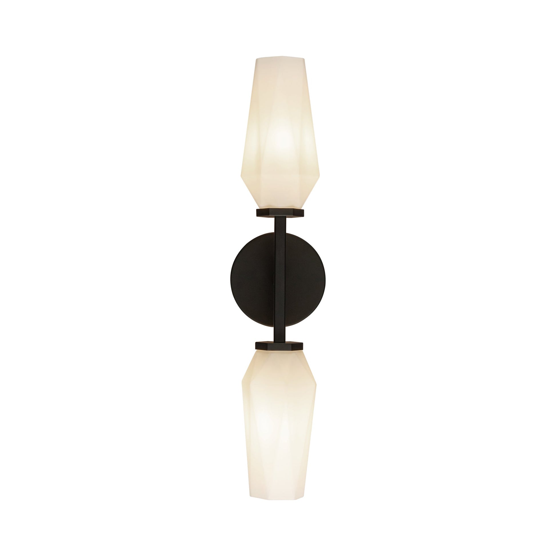 Krysta Bath Wall Light in Matte Black.