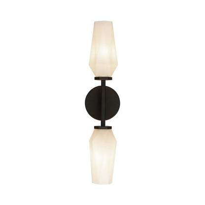 Krysta Bath Wall Light in Matte Black.