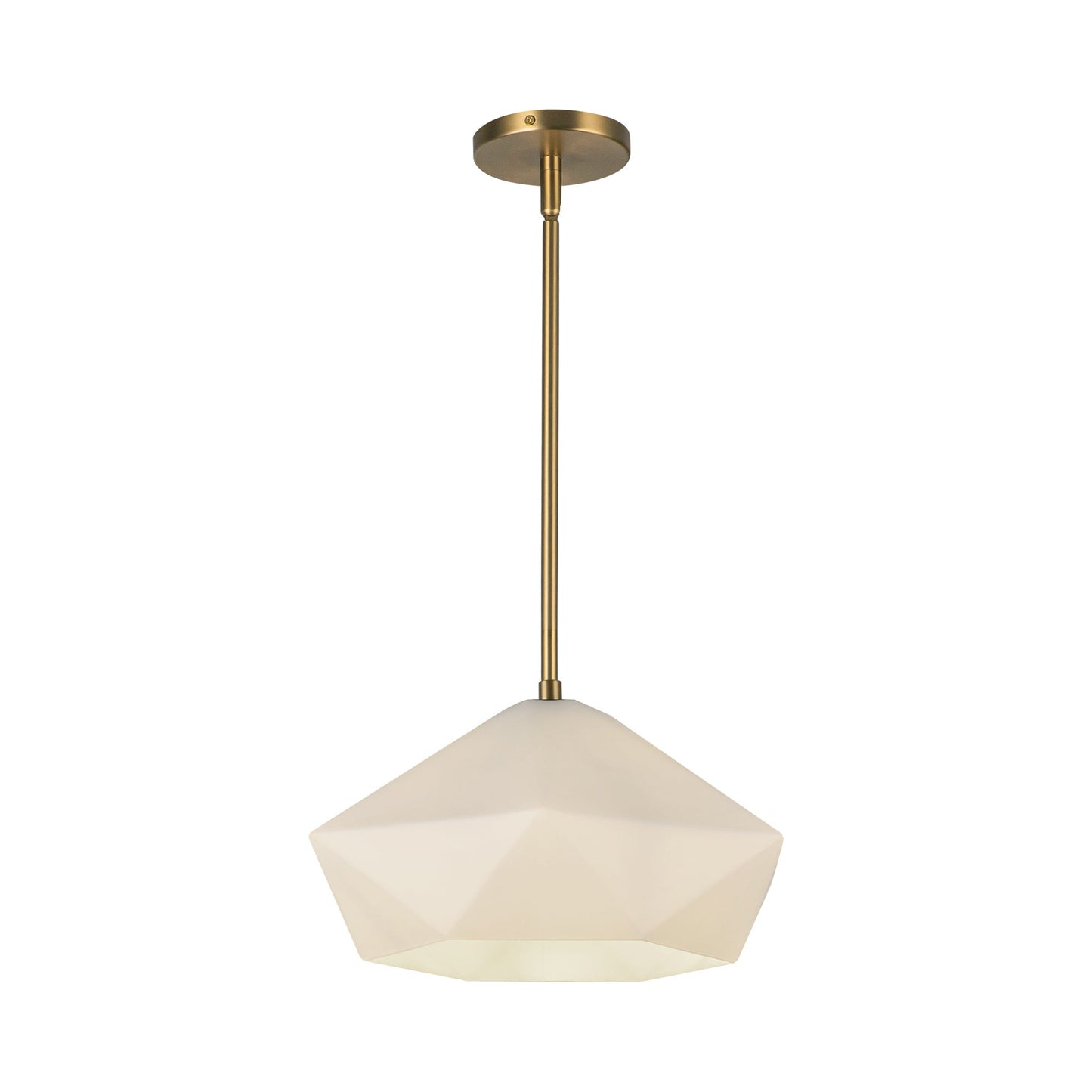 Krysta Pendant Light in Brushed Gold.