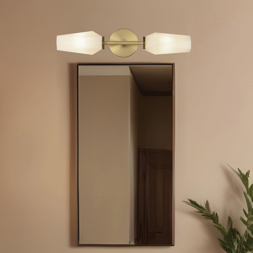 Krysta Vertical Bath Wall Light in Detail.