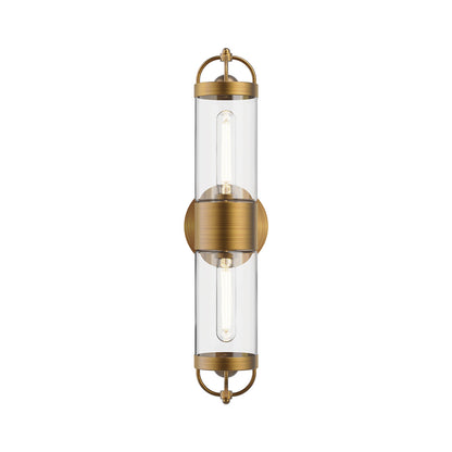 Lancaster Vanity Wall Light in Aged Gold(2-Light).