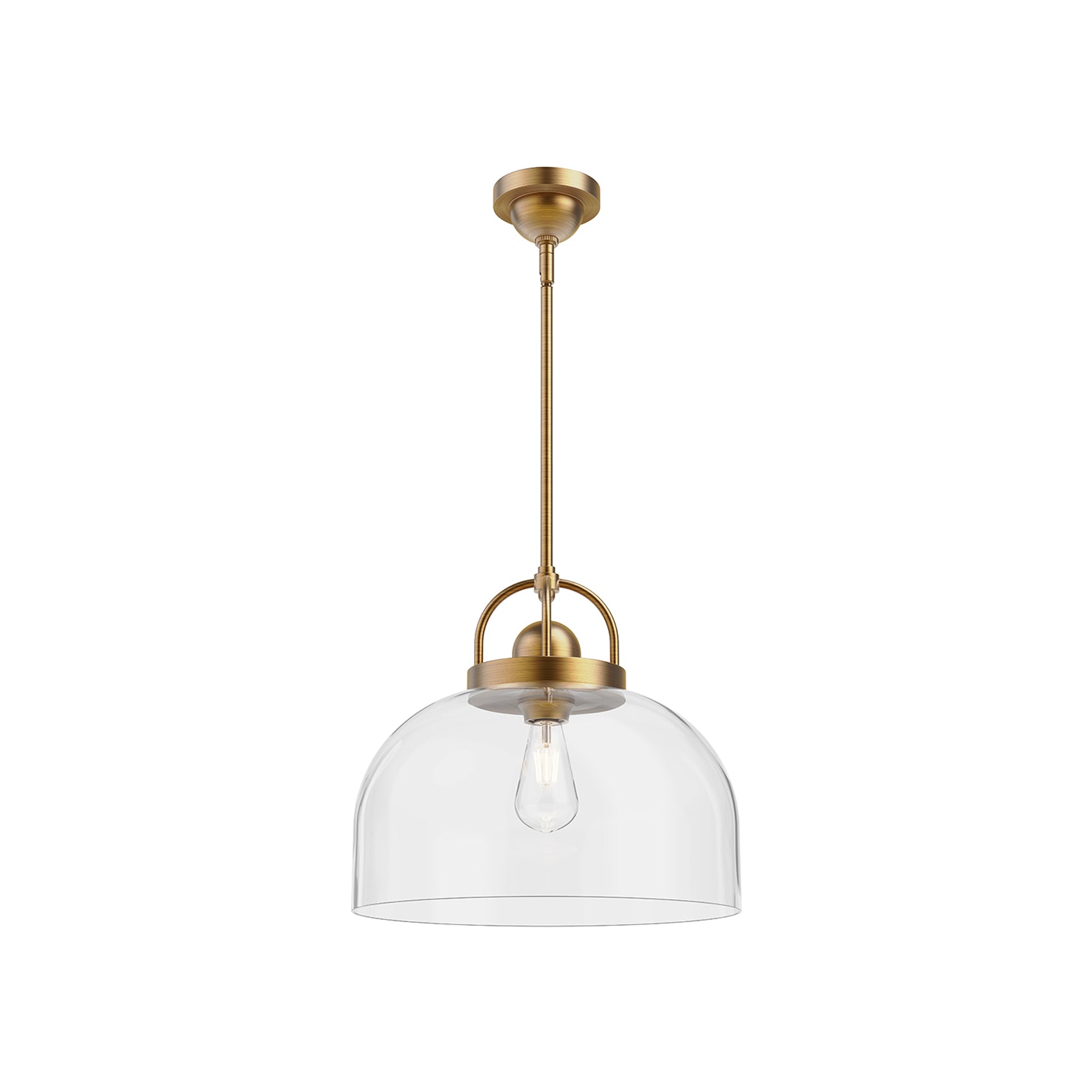 Lancaster Pendant Light in Aged Gold(1-Light).