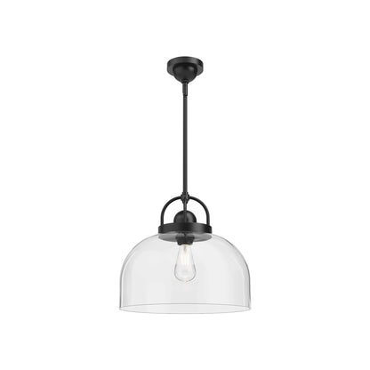 Lancaster Pendant Light in Matte Black (1-Light).