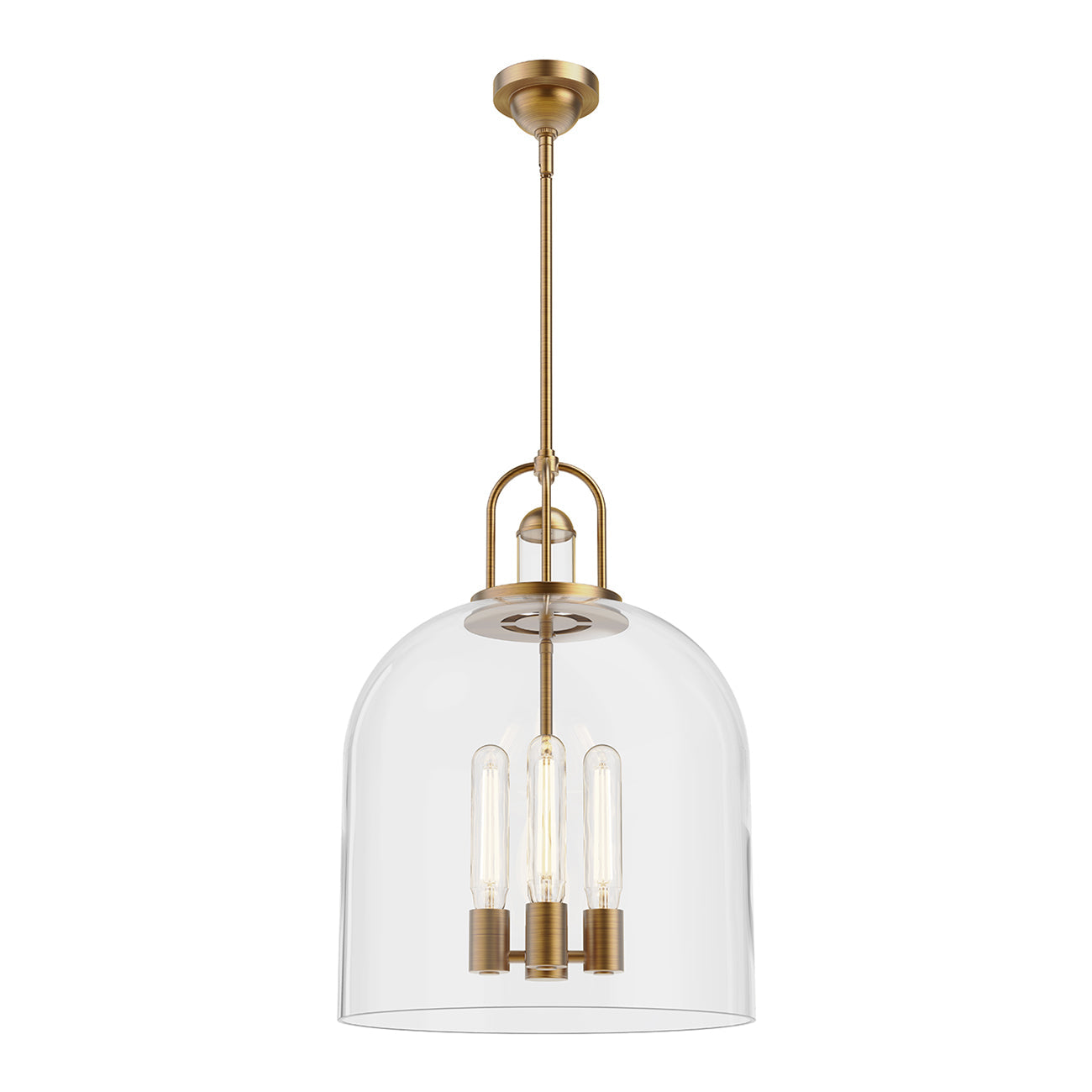 Lancaster Pendant Light in Aged Gold(4-Light).