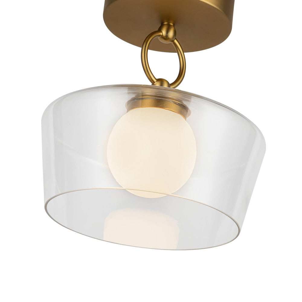 Leota LED Semi Flush Mount Ceiling Light in Detail.