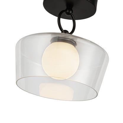 Leota LED Semi Flush Mount Ceiling Light in Detail.