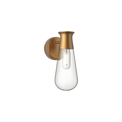 Marcel Bath Wall Light in Aged Gold.