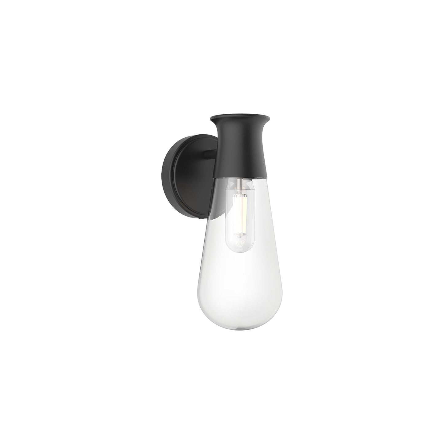 Marcel Bath Wall Light in Matte Black.