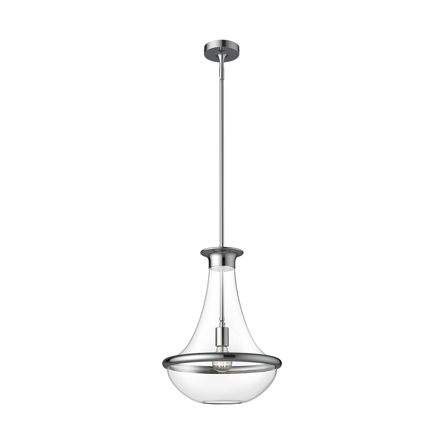 Marcel Pendant Light in Chrome (10.13-Inch).