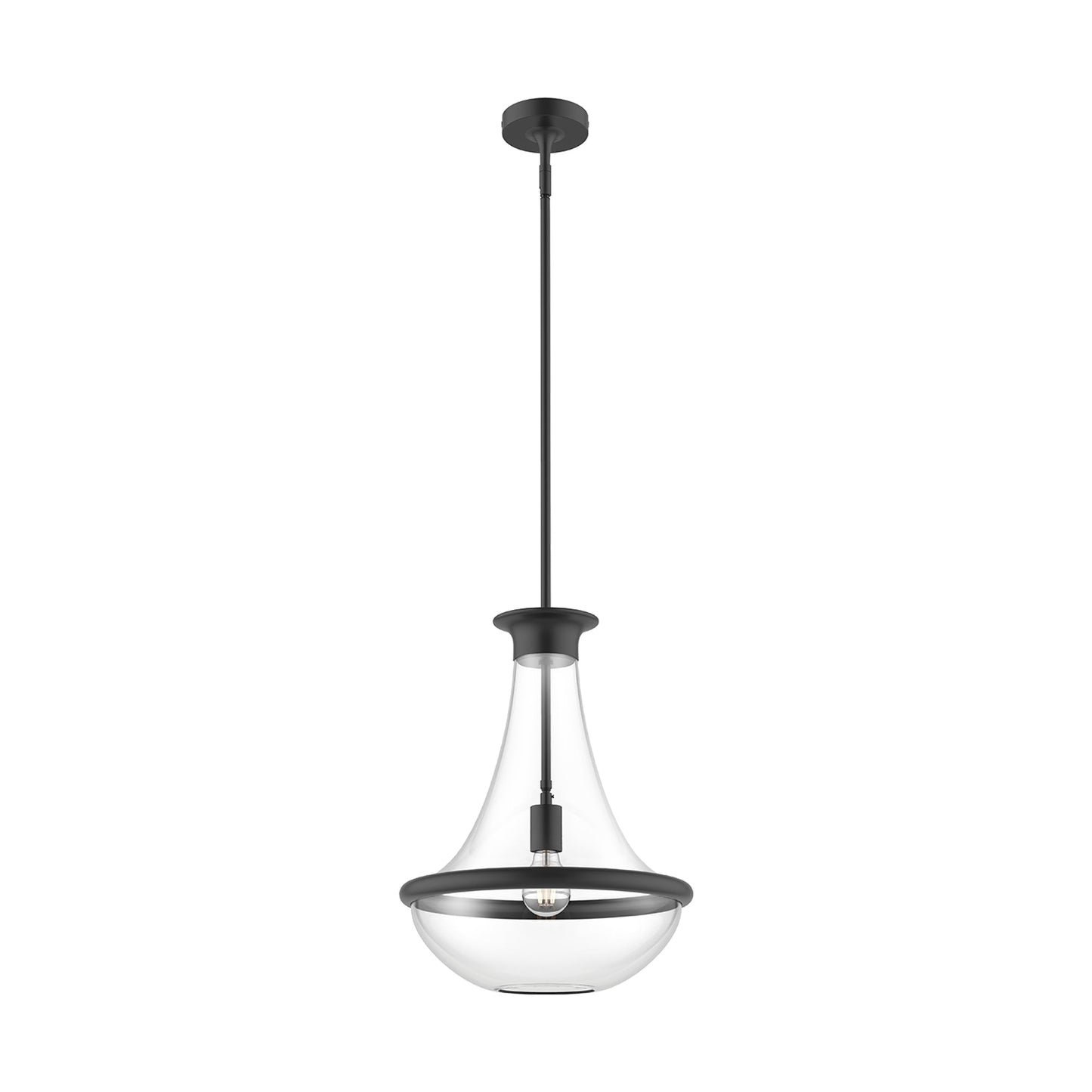 Marcel Pendant Light in Matte Black (10.13-Inch).
