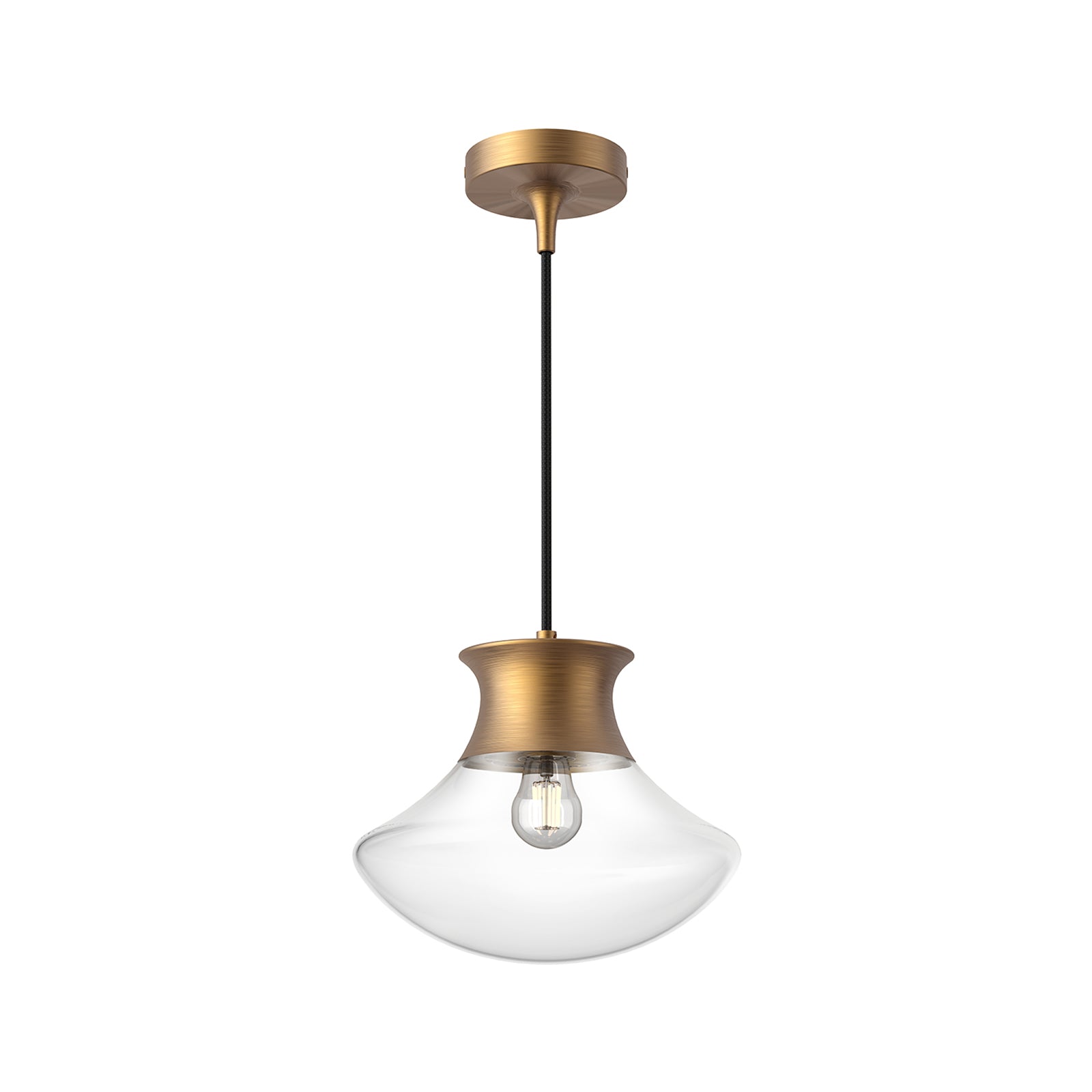 Marcel Pendant Light in Aged Gold (10.25-Inch).