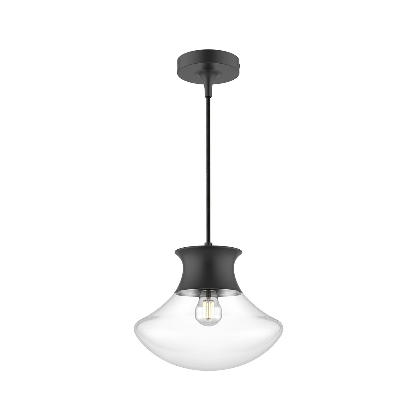 Marcel Pendant Light in Matte Black (10.25-Inch).
