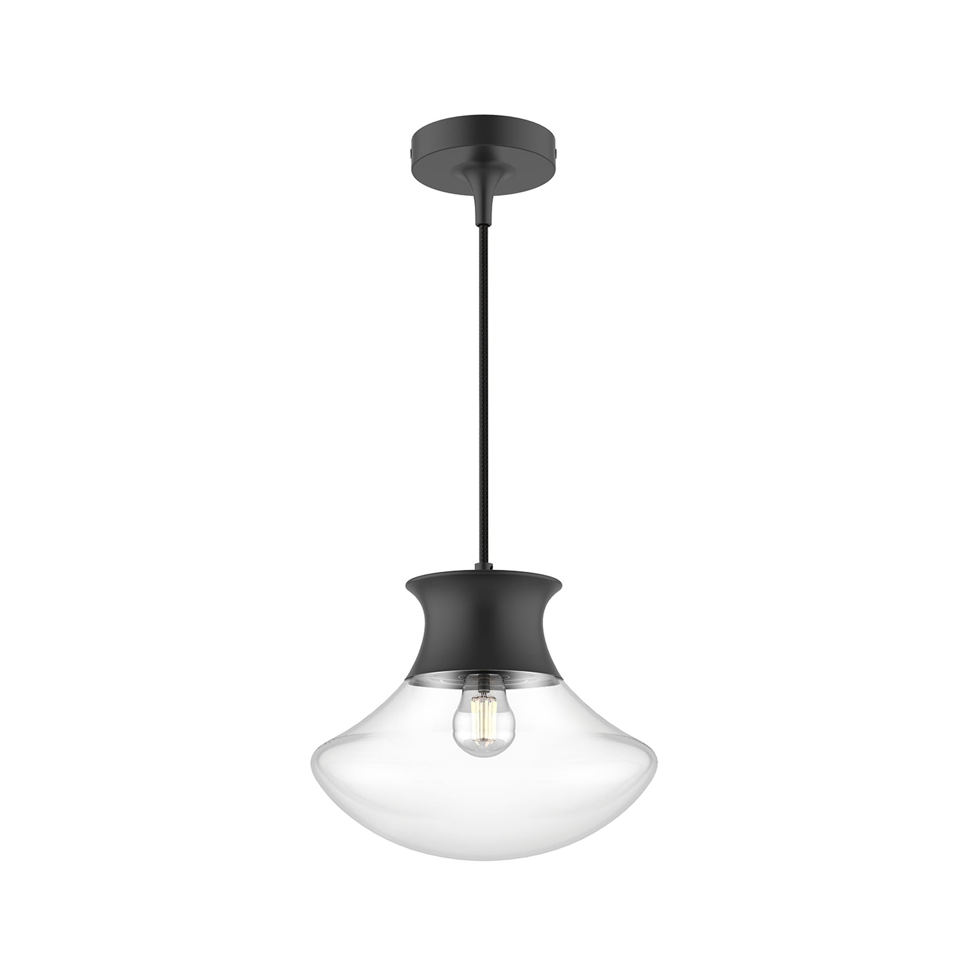 Marcel Pendant Light in Matte Black (10.25-Inch).