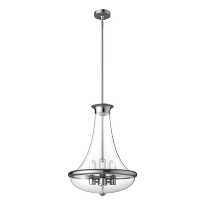 Marcel Pendant Light in Chrome (17.5-Inch).