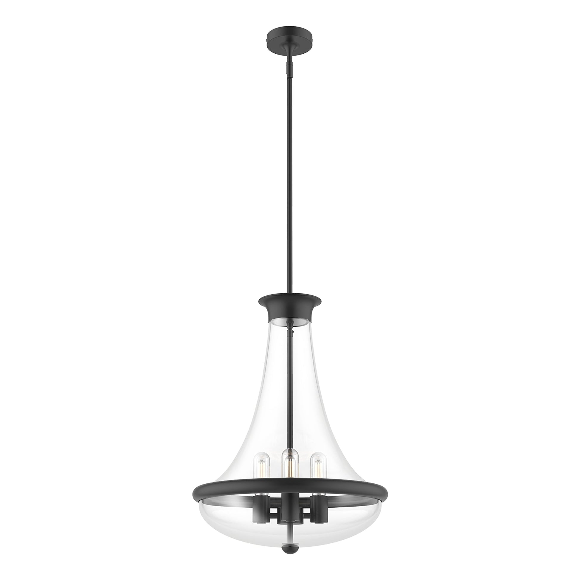 Marcel Pendant Light in Matte Black (17.5-Inch).