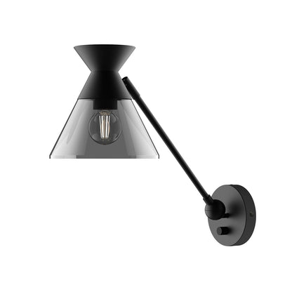 Mauer Vanity Wall Light in Matte Black.