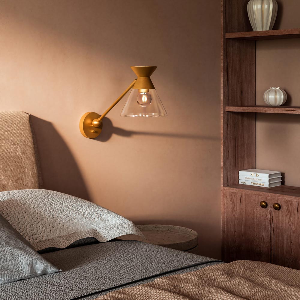 Mauer Vanity Wall Light in bedroom.