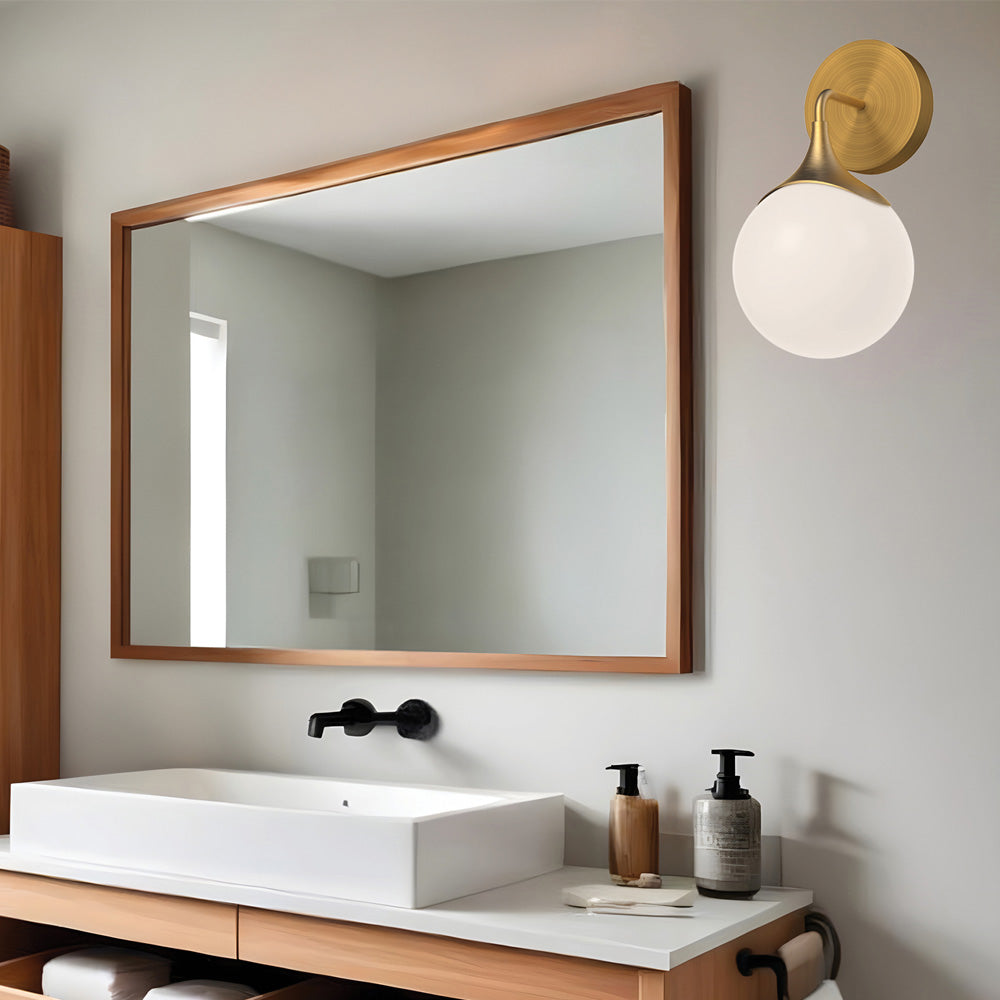 Nouveau Bath Wall Light in bathroom.