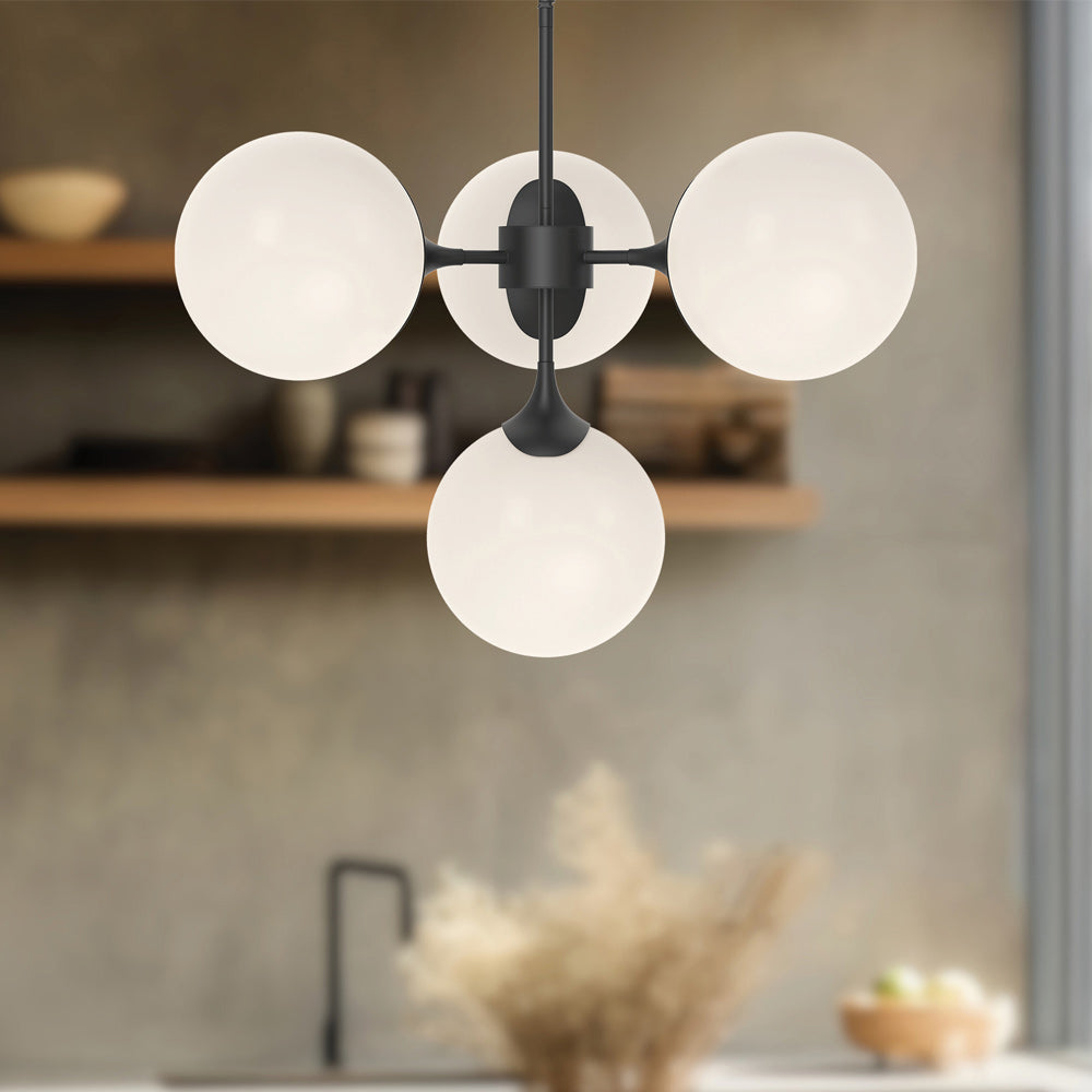 Nouveau Chandelier in Detail.