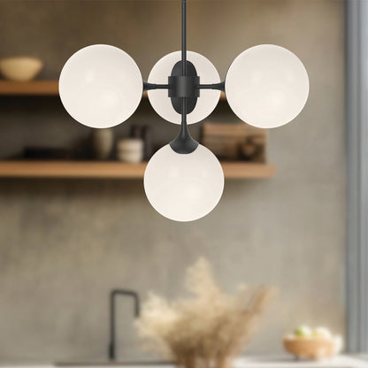 Nouveau Chandelier in Detail.