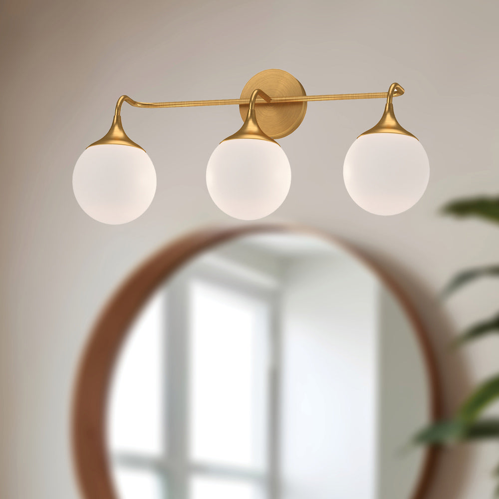 Nouveau Vanity Wall Light in Detail.