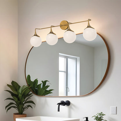 Nouveau Vanity Wall Light in bathroom.