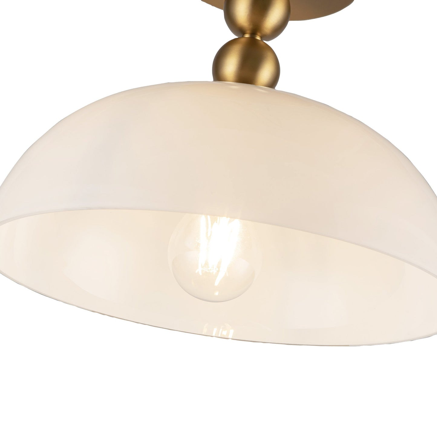 Paisley Semi Flush Mount Ceiling Light in Detail.