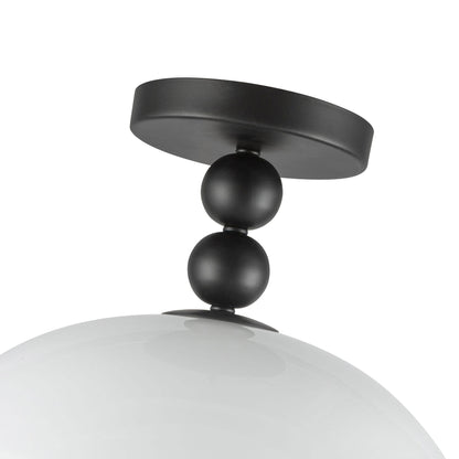 Paisley Semi Flush Mount Ceiling Light in Detail.