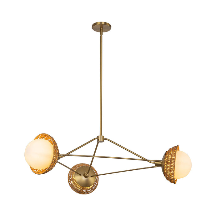Perth Chandelier in Brushed Gold.
