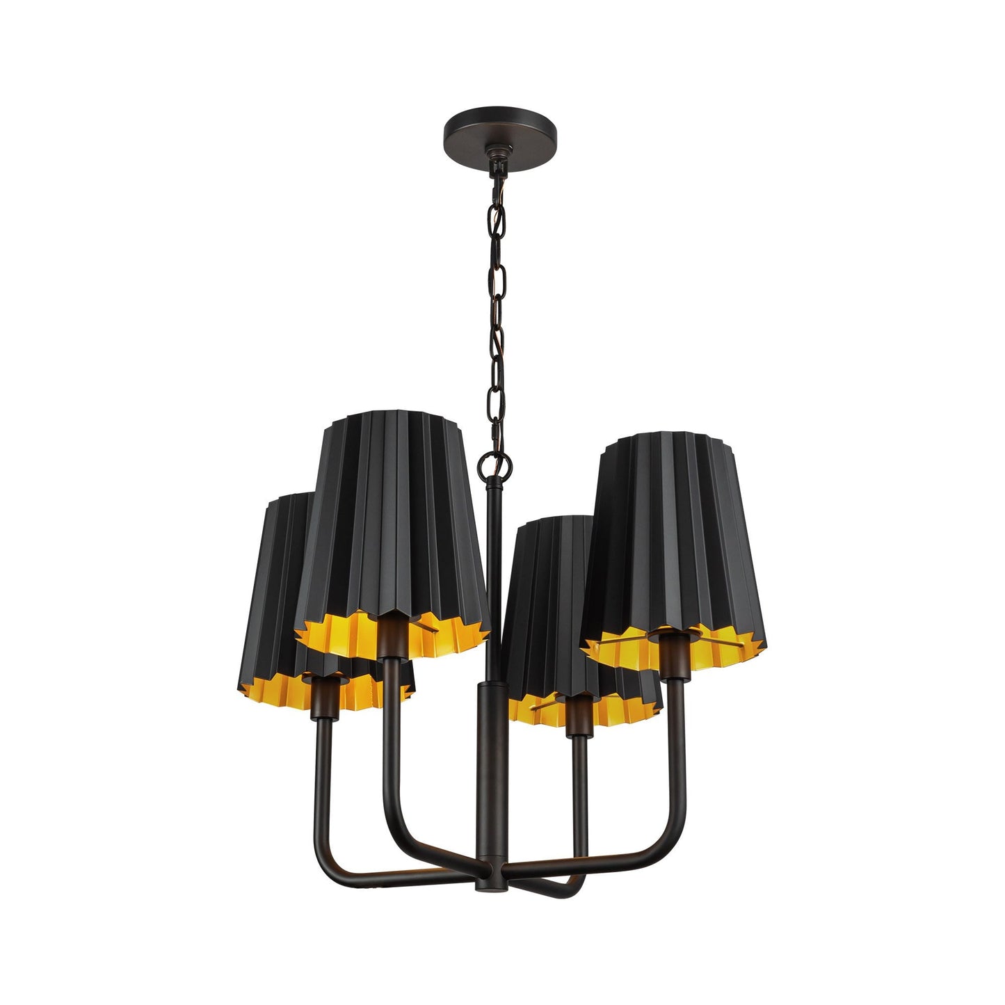 Plisse Chandelier in Detail.