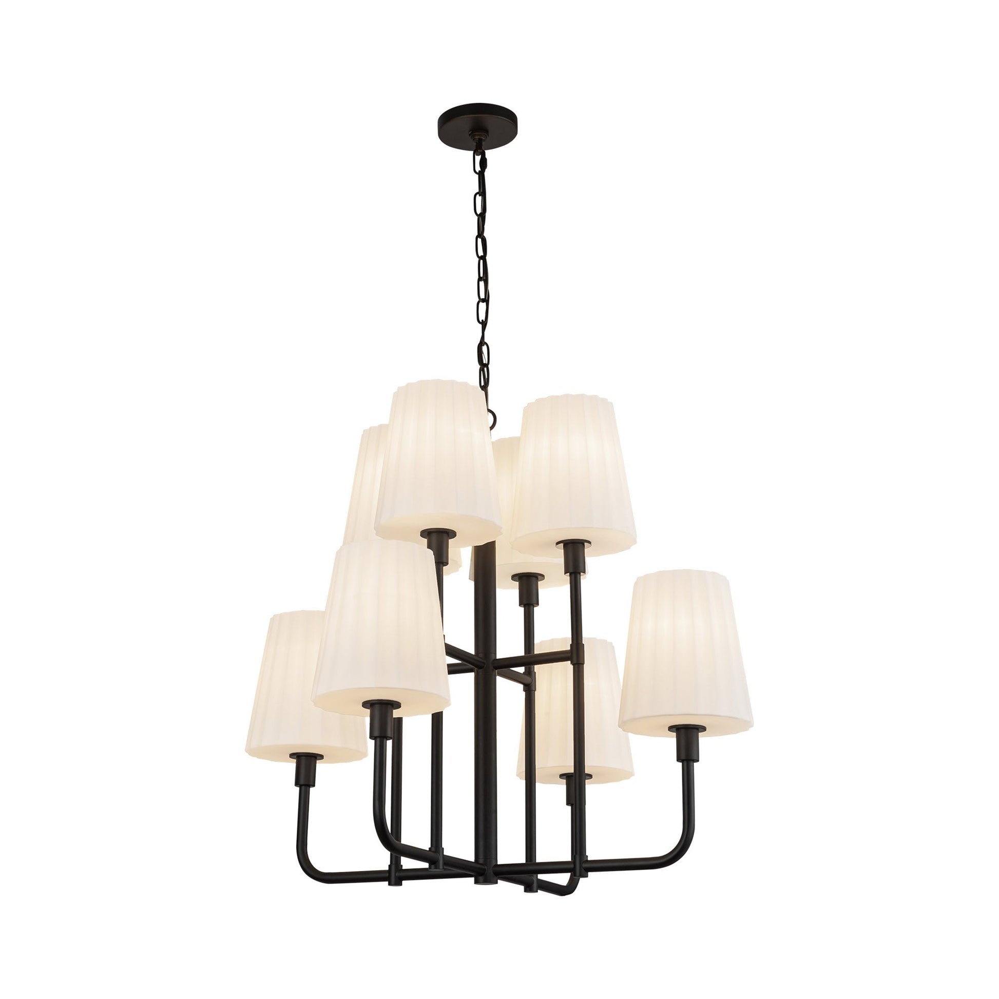 Plisse Chandelier in Detail.