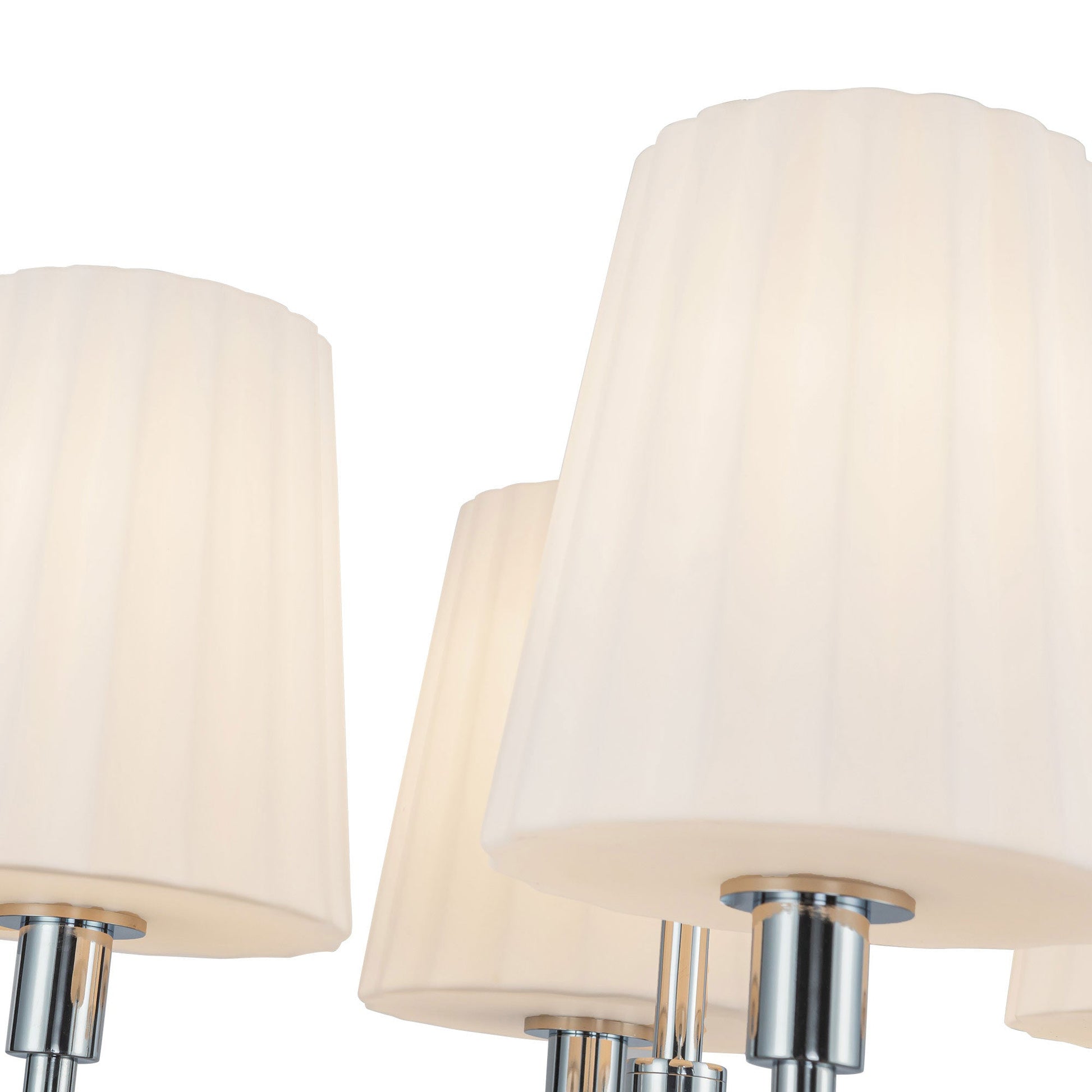 Plisse Chandelier in Detail.