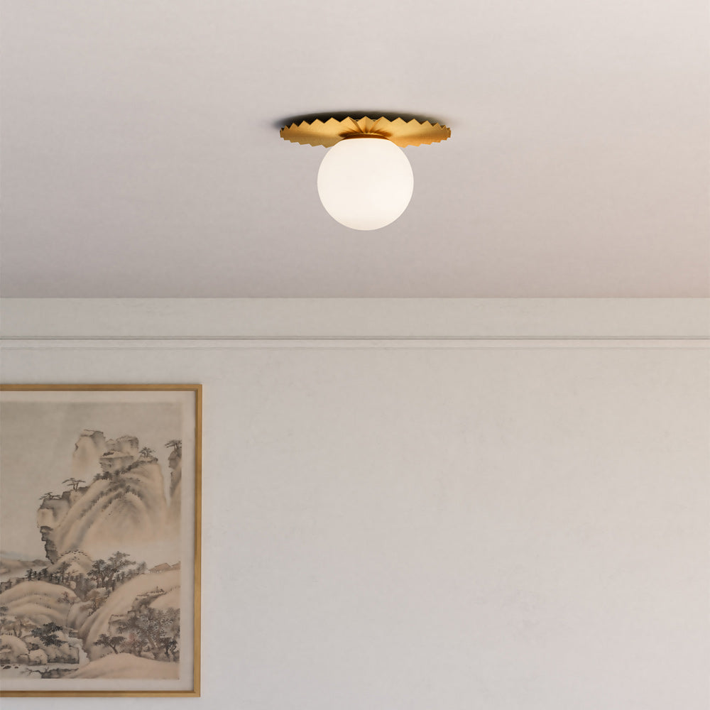 Plume Flush Mount Ceiling Light in Detail.