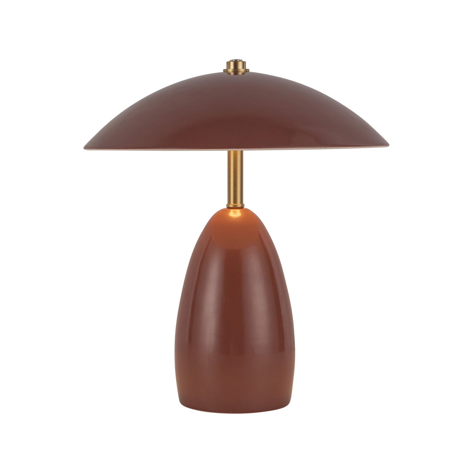 Poppy LED Table Lamp in Burgundy (Small).