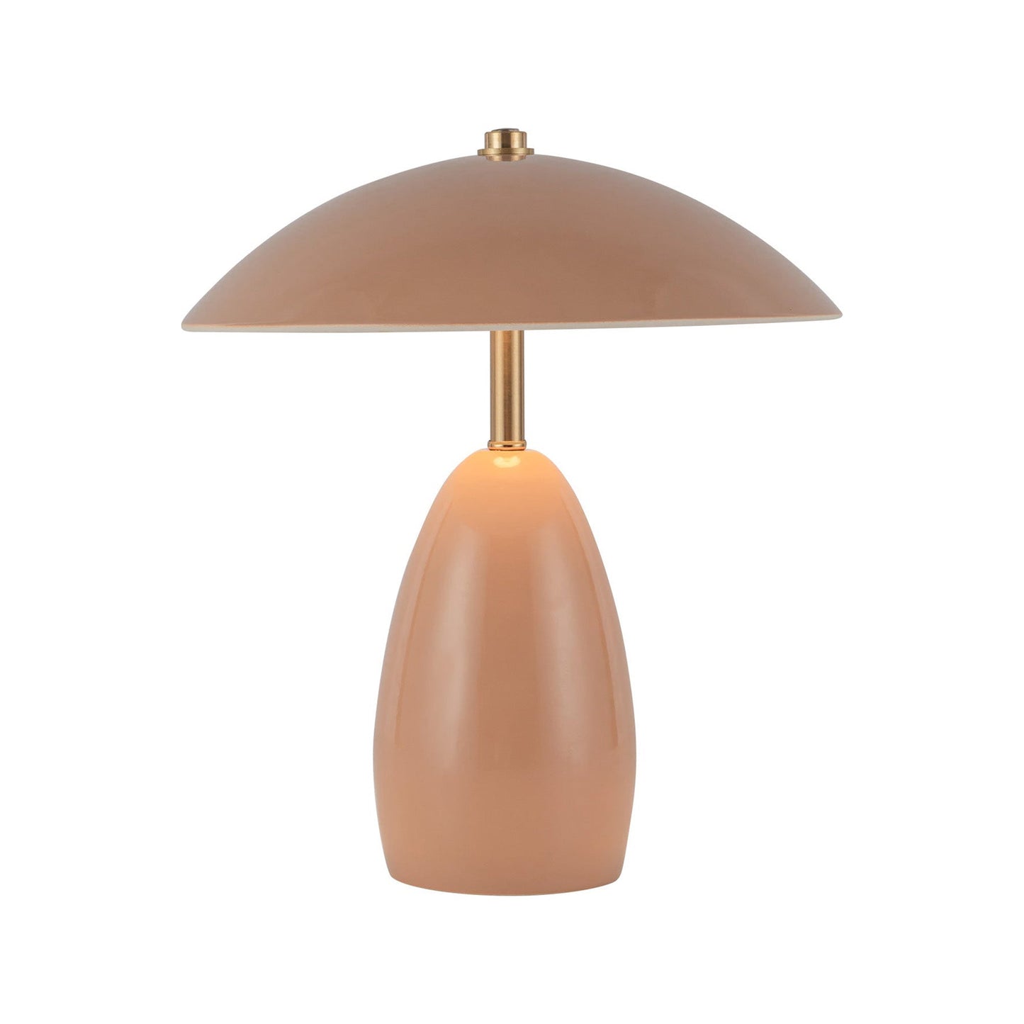 Poppy LED Table Lamp in Peach (Small).
